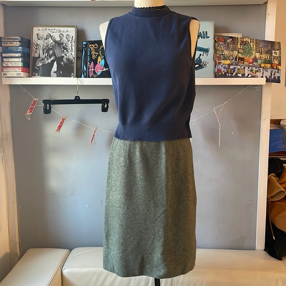 Vintage Ballantyne Cashmere pencil skirt